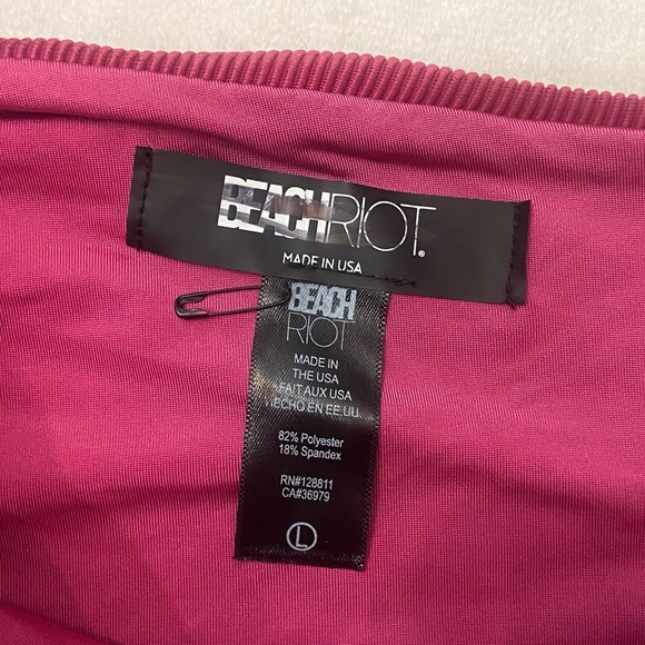 New! Beach Riot Joyce swimsuit be mine colorblock 3828 - Picture 3 of 8